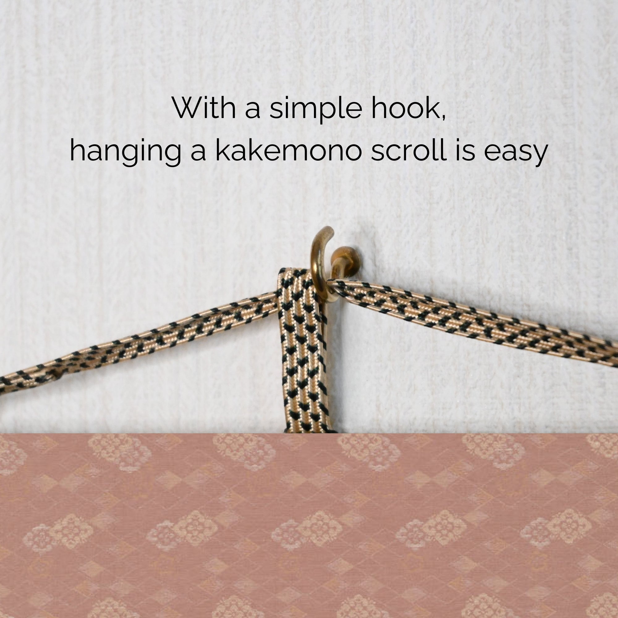 Japanisches Anime Sakura Kakemono Wandbild – Kimono-Frau mit dem Berg Fuji 